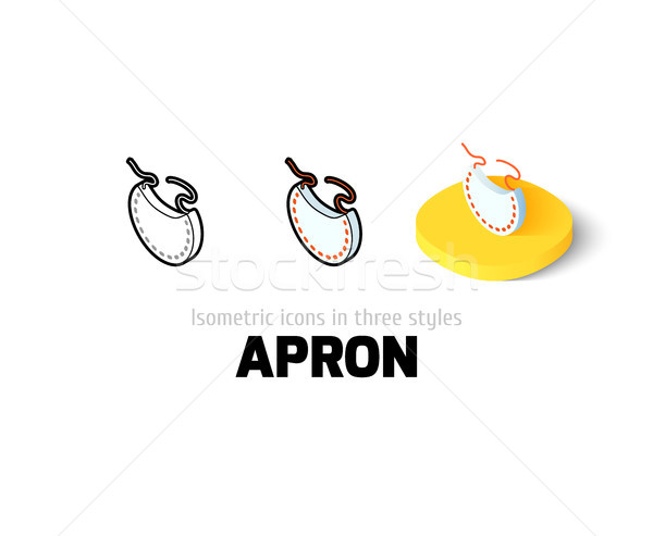 Apron icon in different style Stock photo © sidmay