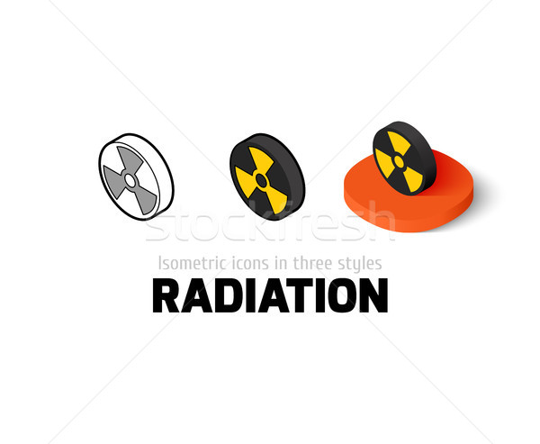Radiation icon in different style Stock photo © sidmay