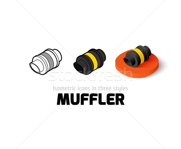 Muffler icon in different style Stock photo © sidmay