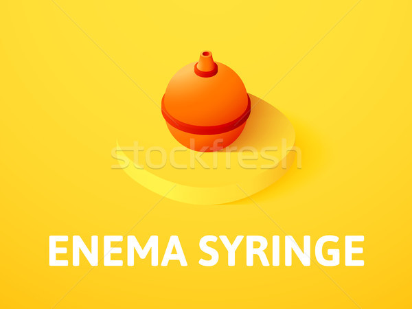Jeringa icono aislado color vector Foto stock © sidmay