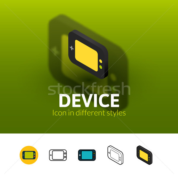 Device icon in different style Stock photo © sidmay