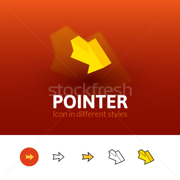 Pointer icon in different style Stock photo © sidmay