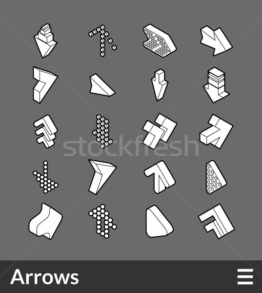 Foto stock: Iconos · 3D · pictogramas
