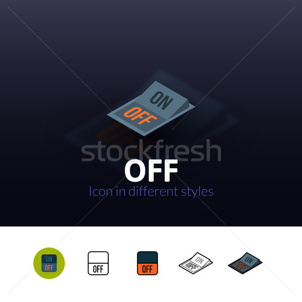 Off icon in different style Stock photo © sidmay