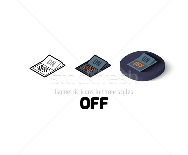 Off icon in different style Stock photo © sidmay