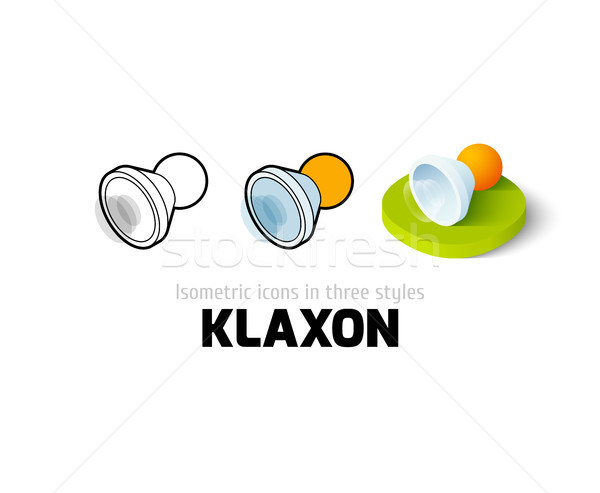 Klaxon icon in different style Stock photo © sidmay