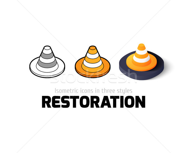 Restoration icon in different style Stock photo © sidmay