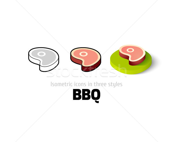 Bbq icône différent style vecteur symbole [[stock_photo]] © sidmay