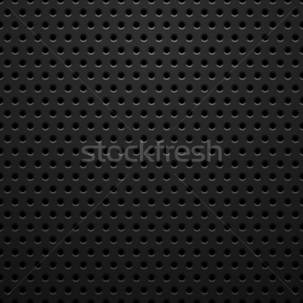 Black metal texture with holes Stock photo © sidmay