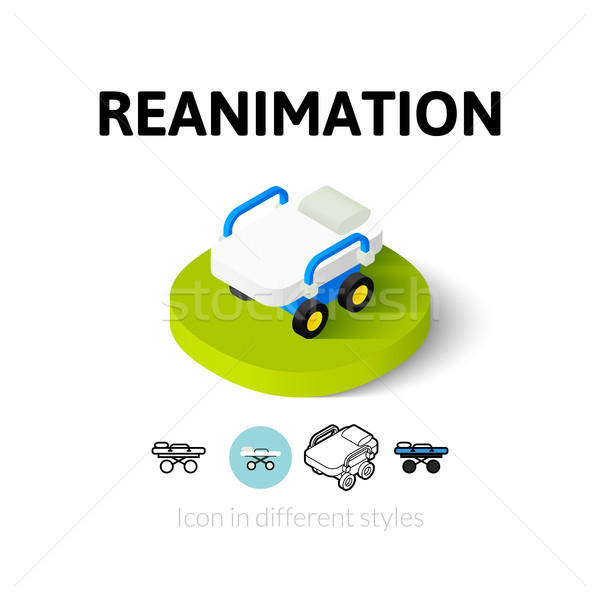 Reanimation icon in different style Stock photo © sidmay