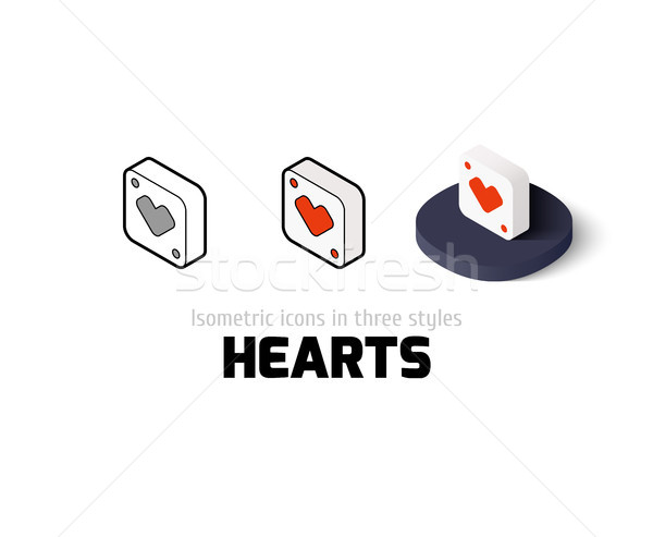 Corazones icono diferente estilo vector símbolo Foto stock © sidmay