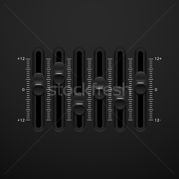 Vector sound mixer console panel Stock photo © sidmay