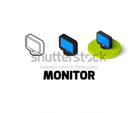 3D icon in different style Stock photo © sidmay