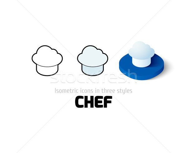 Chef icône différent style vecteur symbole [[stock_photo]] © sidmay