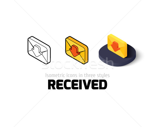 Sent icon in different style Stock photo © sidmay