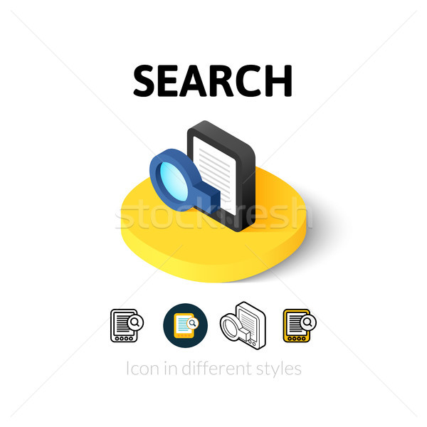 Stock photo: Search icon in different style