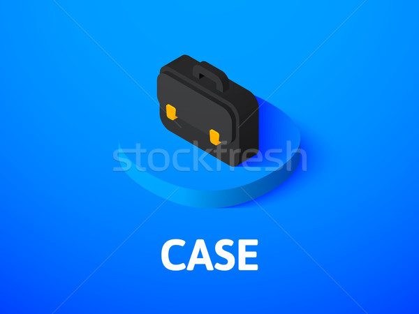 Foto stock: Caso · icono · aislado · color · vector