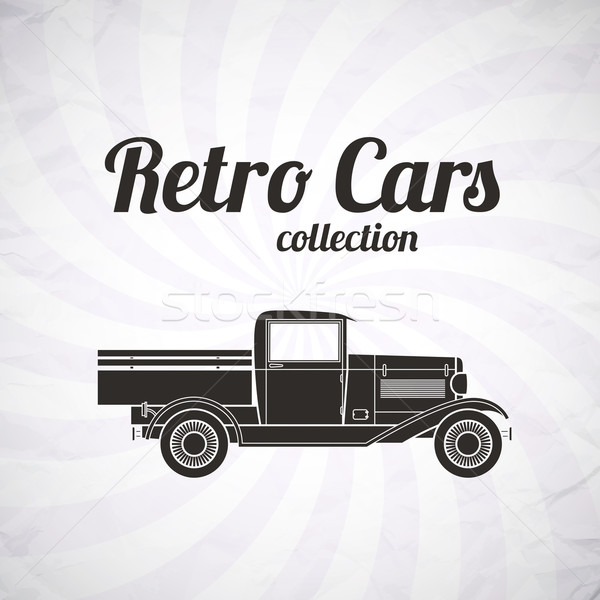 Retro pickup, truck car, vintage collection Stock photo © sidmay