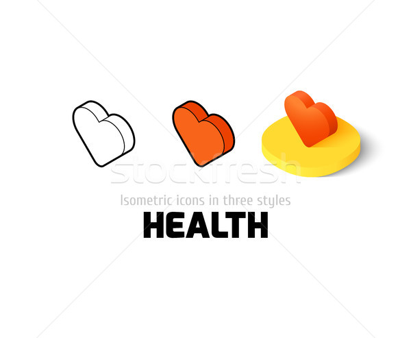 Health icon in different style Stock photo © sidmay