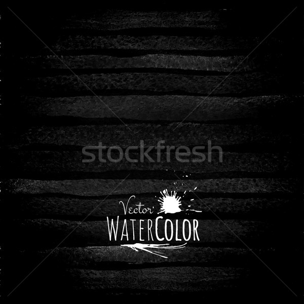 Abstract vector hand drawn black and white watercolor background Stock photo © sidmay