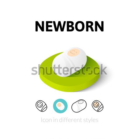 Foto stock: Icono · diferente · estilo · vector · símbolo