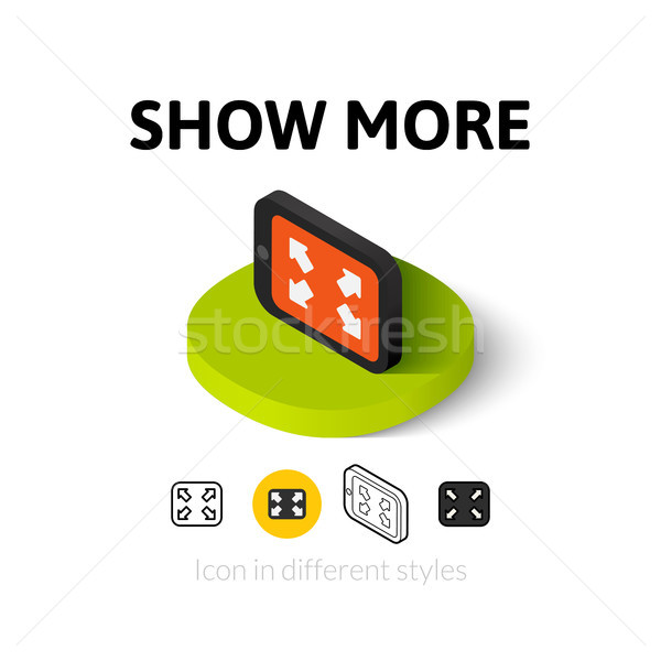 Show more icon in different style Stock photo © sidmay