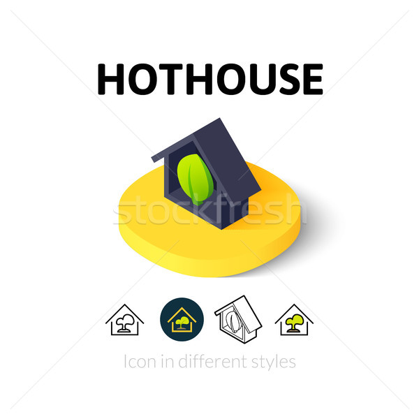 Hothouse icon in different style Stock photo © sidmay
