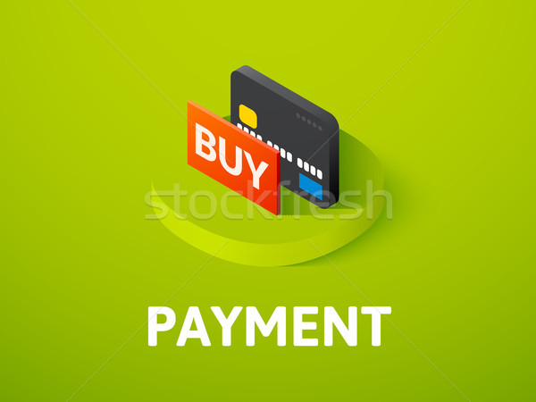 Pago icono aislado color vector Foto stock © sidmay