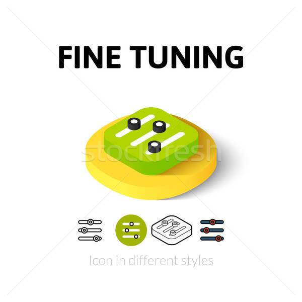 Fine tuning icon in different style Stock photo © sidmay
