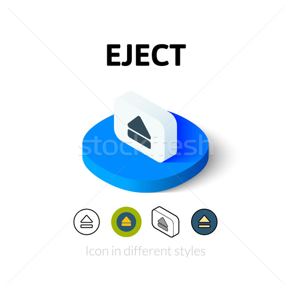 Eject icon in different style Stock photo © sidmay