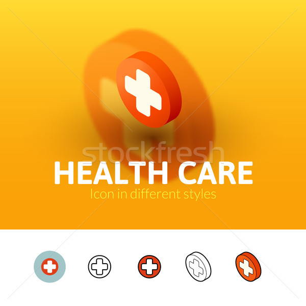 Health care icon in different style Stock photo © sidmay