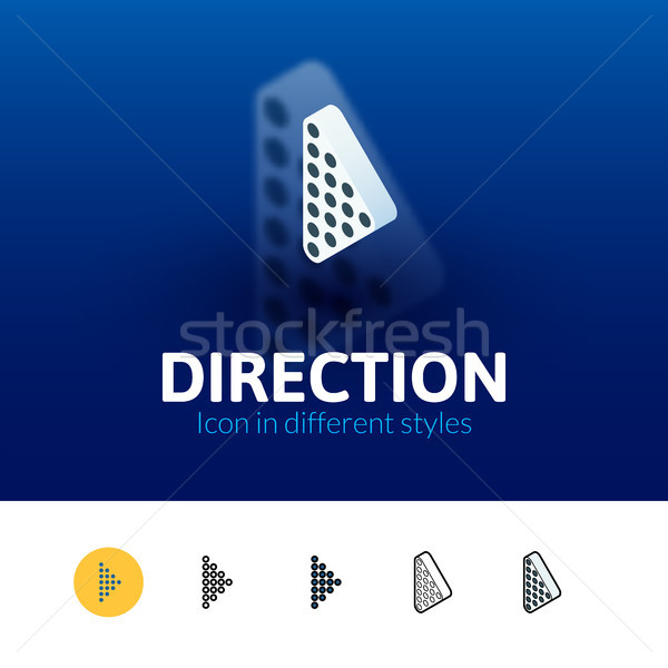 Stock photo: Direction icon in different style