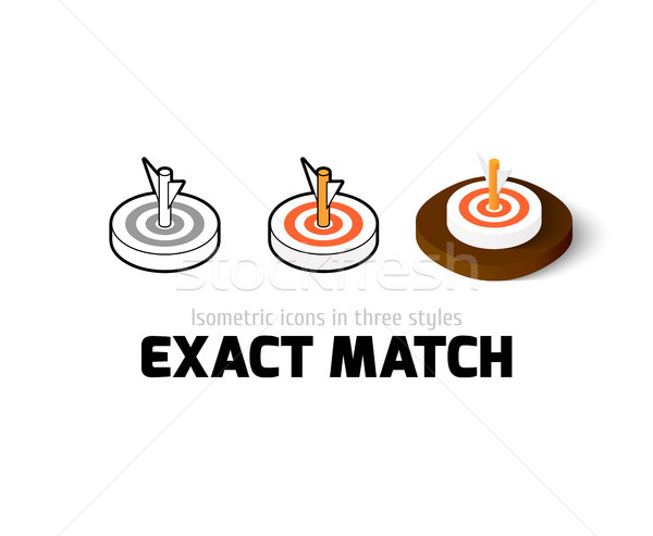 Exact match icon in different style Stock photo © sidmay