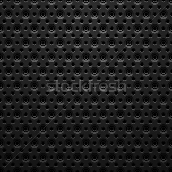 Zwarte metaal textuur ontwerp achtergrond spreker industrie Stockfoto © sidmay