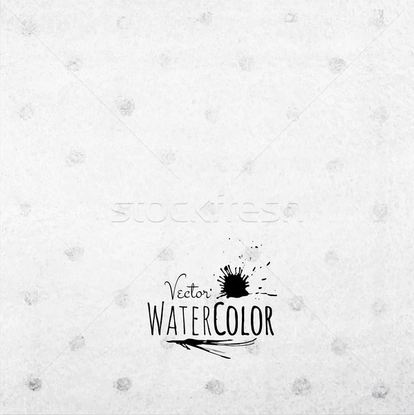 Abstract vector hand drawn black and white watercolor background Stock photo © sidmay