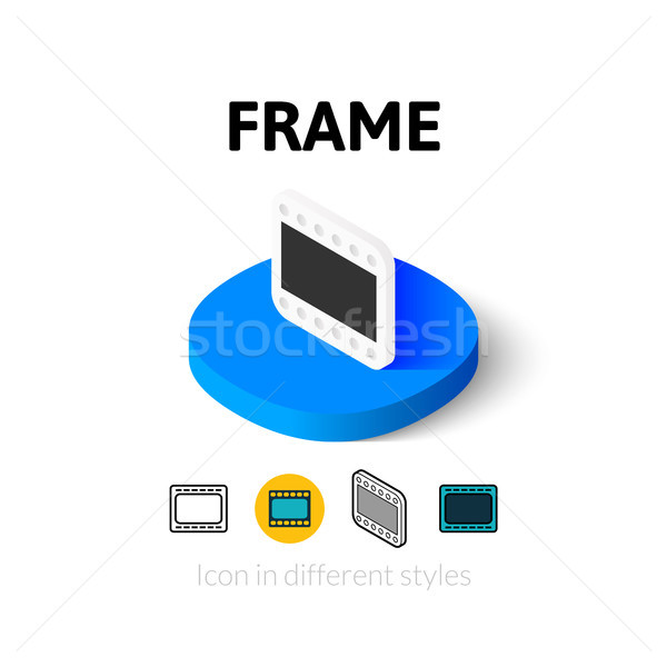 Frame icon in different style Stock photo © sidmay