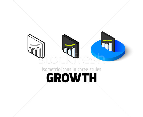 Growth icon in different style Stock photo © sidmay