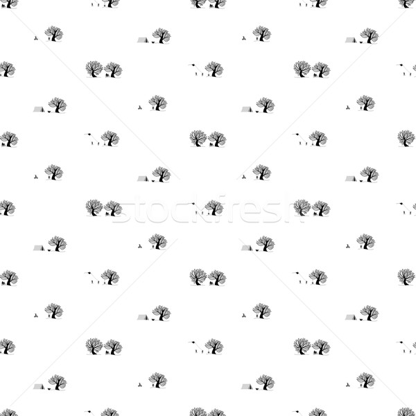 Simple seamless minimalistic pattern Stock photo © sidmay