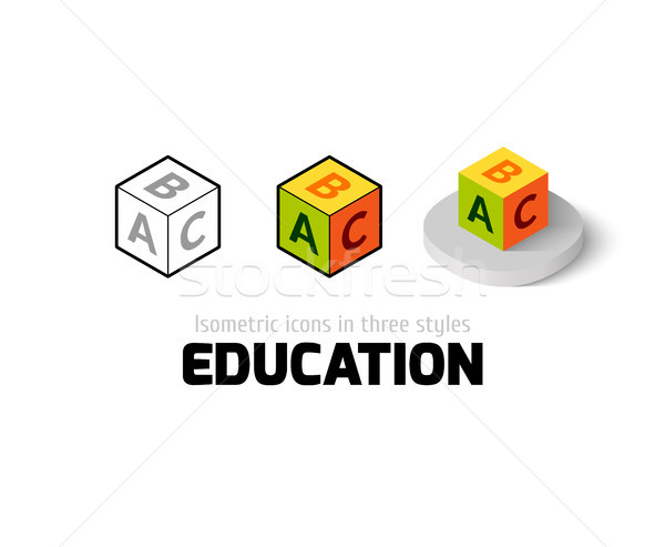 Education icon in different style Stock photo © sidmay