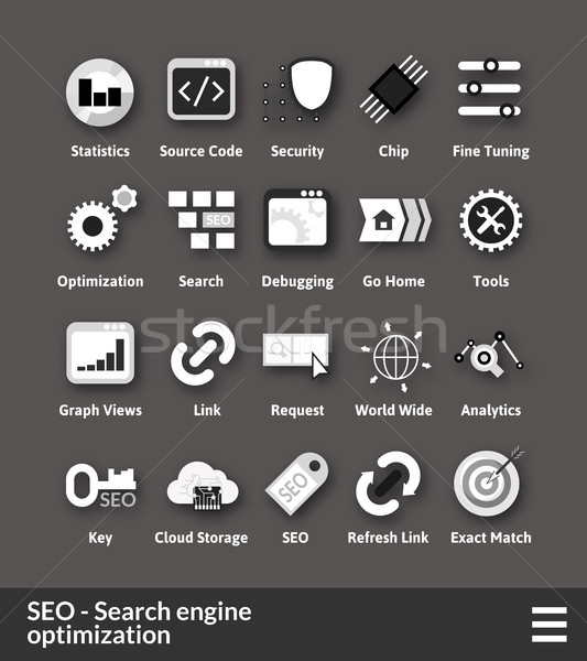 Flat material design icons set Stock photo © sidmay