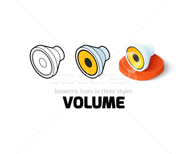 Volume ícone diferente estilo vetor símbolo Foto stock © sidmay
