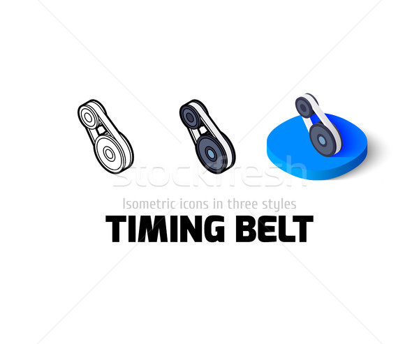 Timing belt icon in different style Stock photo © sidmay