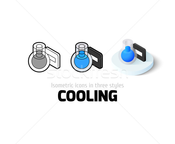 Cooling icon in different style Stock photo © sidmay