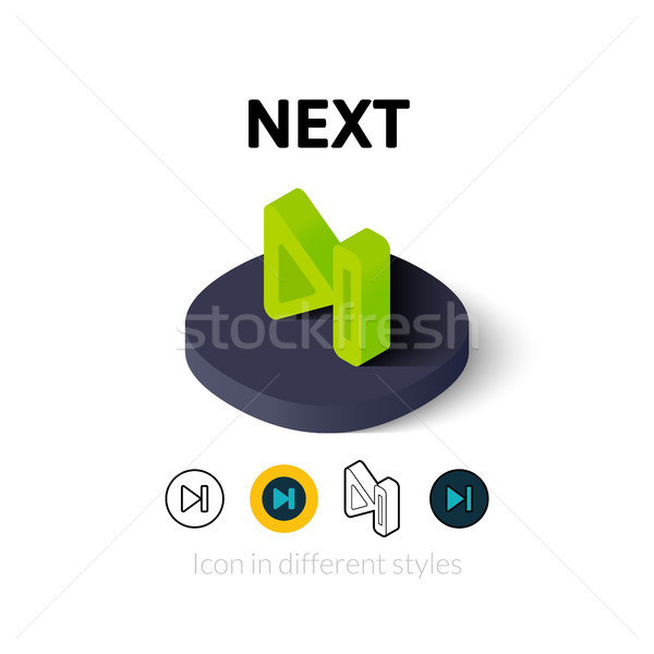 Next icon in different style Stock photo © sidmay
