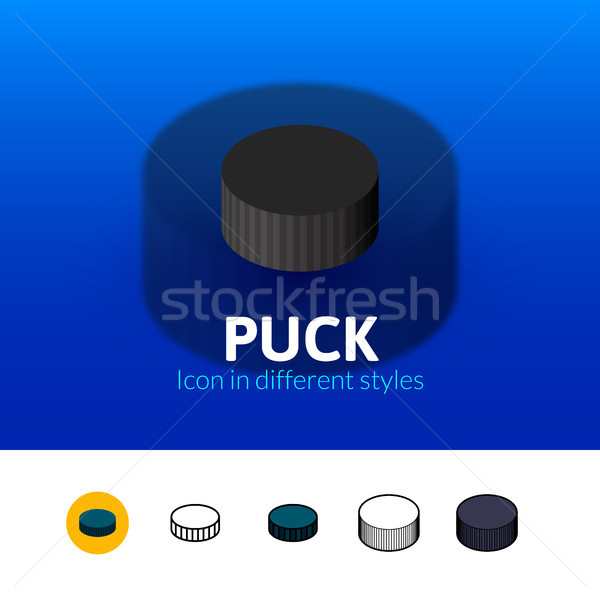 Puck icon in different style Stock photo © sidmay