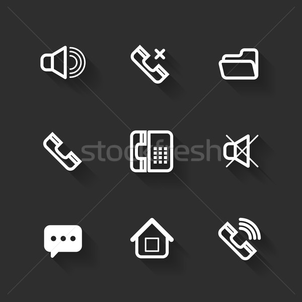 Vektor Design Symbole Web mobile Business Stock foto © sidmay
