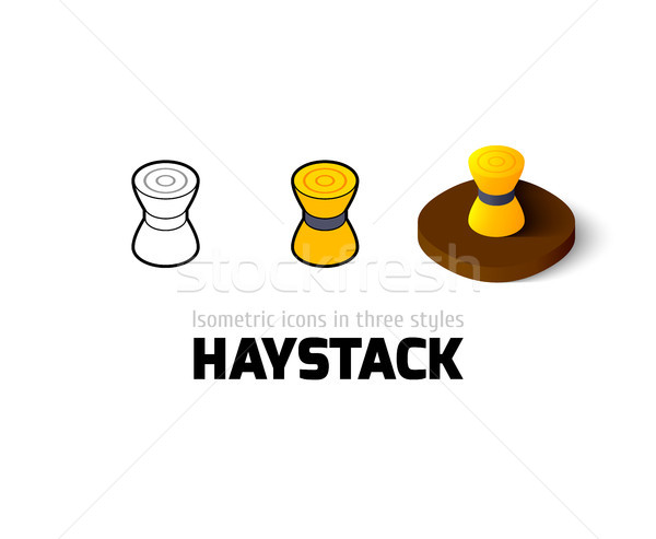 Haystack icon in different style Stock photo © sidmay