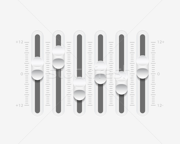 向量 聽起來 混頻器 安慰 面板 白 商業照片 © sidmay