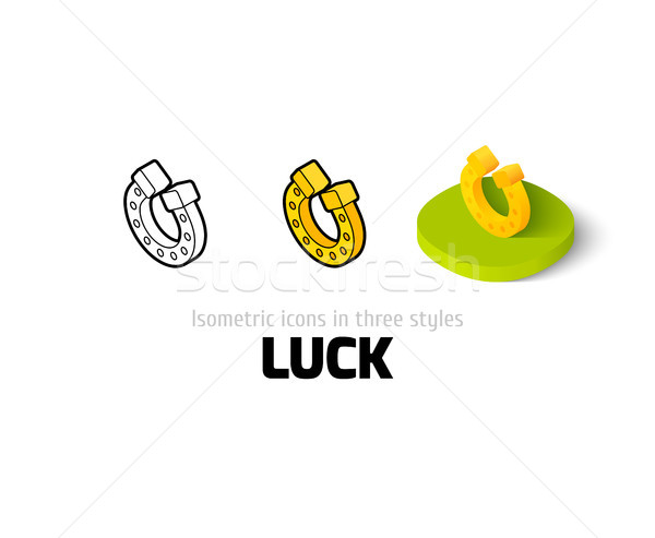 Luck icon in different style Stock photo © sidmay