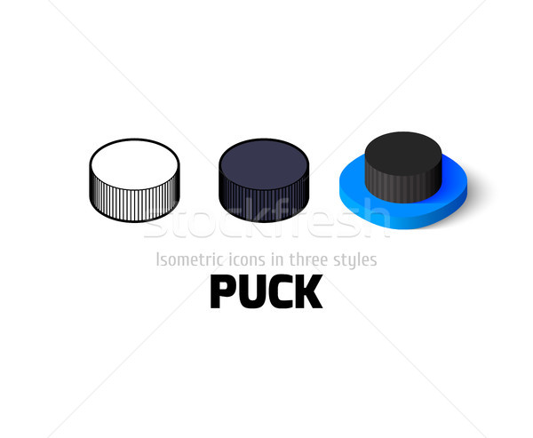 Puck icon in different style Stock photo © sidmay